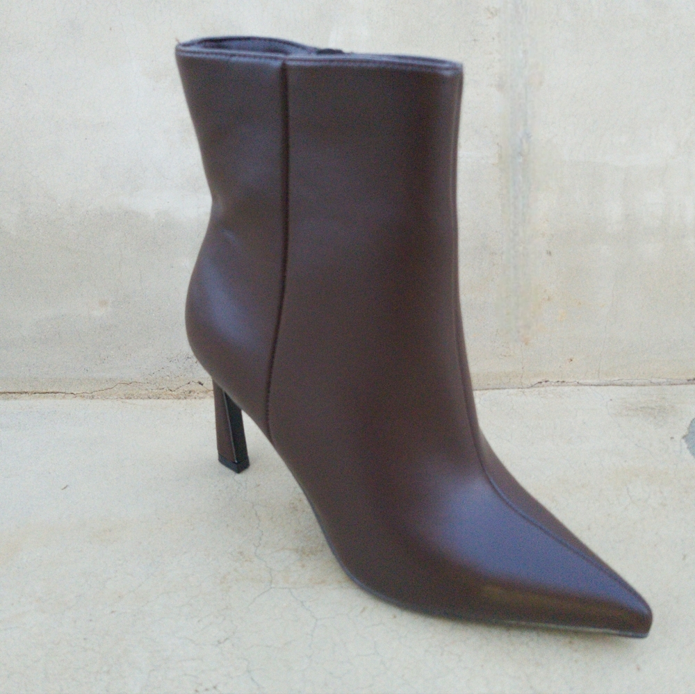 Stiletto Heel Boots Espresso Brown